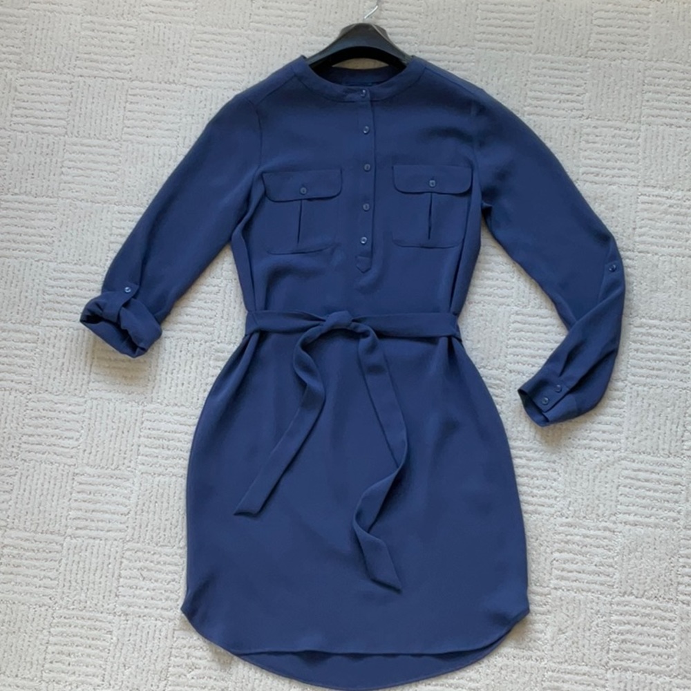 Adrienne Vitttadini banded collar Dress NWOT